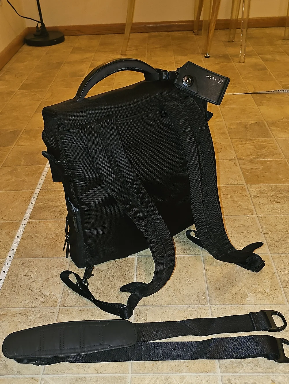 Tumi Black Men's Laptop Briefpack with Top Handle